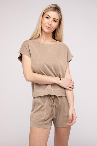 Matching Top and Shorts Set  *Online Only* - Premium  at Lonnys NY - Just $52! Shop Womens clothing now 