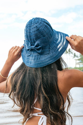Bow Accent Bucket Sunhat *Online Only* - Premium hats at Lonnys NY - Just $35! Shop Womens clothing now 