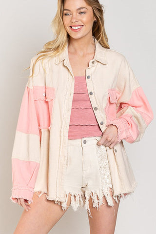 Colorblock Oversized Jacket *Online Only* - Premium  at Lonnys NY - Just $100! Shop Womens clothing now 