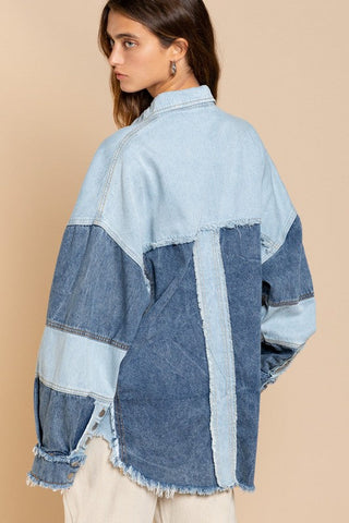 Colorblock Oversized Jacket *Online Only* - Premium  from POL - Just $100! Shop now 