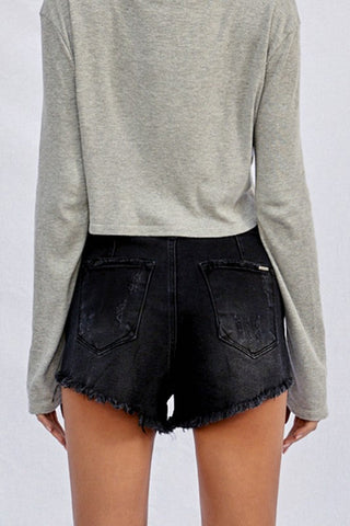 HIGH WAISTED SHORTS *Online Only* - Premium shorts at Lonnys NY - Just $69! Shop Womens clothing now 
