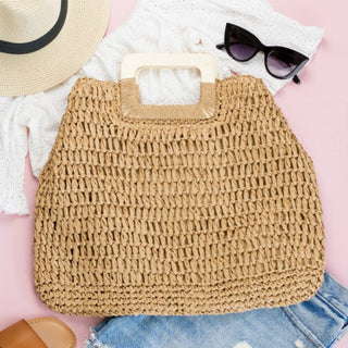 Oversized Straw Tote - Premium  from Aili's Corner - Just $60! Shop now 