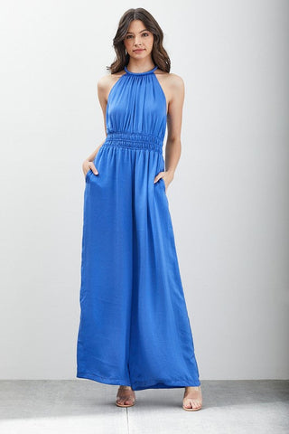 High Neck Sleeveless Jumpsuit *Online Only* - Premium  at Lonnys NY - Just $75! Shop Womens clothing now 
