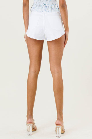 White Denim Shorts  *Online Only* - Premium shorts at Lonnys NY - Just $45! Shop Womens clothing now 