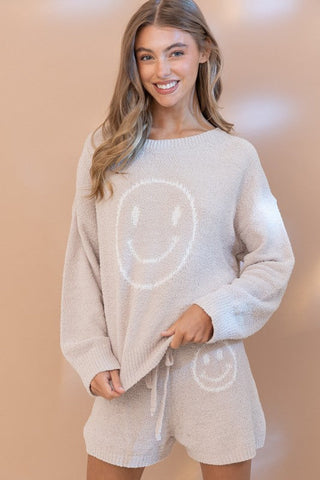 Cozy Soft Top with Shorts Set *Online Only* - Premium  at Lonnys NY - Just $81.27! Shop Womens clothing now 