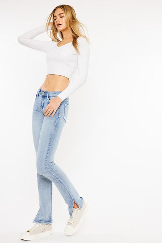 Mid Rise Y2K Bootcut Jeans  *Online Only* - Premium Jeans at Lonnys NY - Just $90! Shop Womens clothing now 