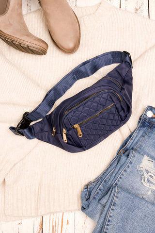 Quilted Belt Sling Bum Bag  *Online Only* - Premium  at Lonnys NY - Just $43! Shop Womens clothing now 