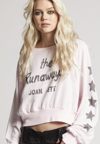 Joan Jett The Runaways Cropped Sweatshirt *Online Only* - Premium Shirts & Tops at Lonnys NY - Just $85.75! Shop Womens clothing now 