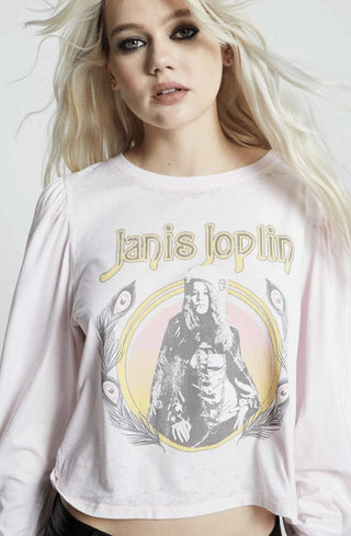 Janis Joplin Puff Long Sleeve Band Tee *Online Only* - Premium Shirts & Tops from Recycled Karma - Just $78! Shop now 