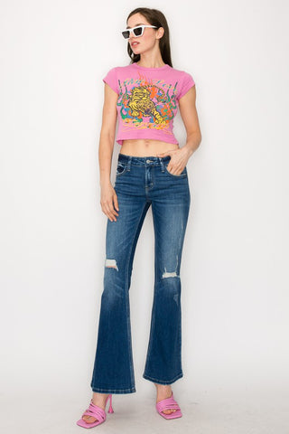 Low Rise Stretch Vintage Flare Jeans *Online Only* - Premium Jeans at Lonnys NY - Just $88! Shop Womens clothing now 