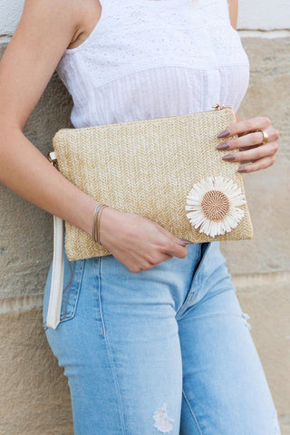 Daisy Wristlet Clutch  *Online Only* - Premium  from Aili's Corner - Just $35! Shop now 