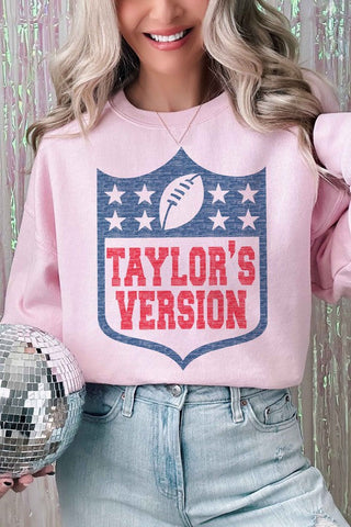 TAYLORS VERSION FOOTBALL GRAPHIC SWEATSHIRT *Online Only* - Premium  from ALPHIA - Just $75! Shop now 