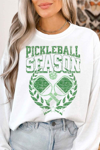 PICKLEBALL SEASON OVERSIZED GRAPHIC SWEATSHIRT *Online Only* - Premium  at Lonnys NY - Just $90! Shop Womens clothing now 