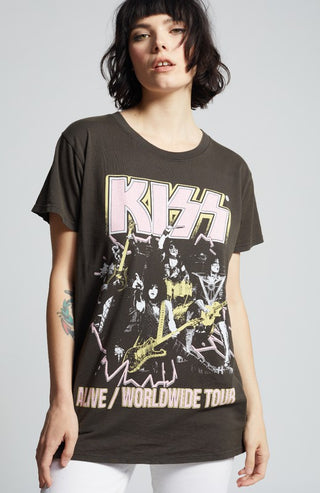 KISS Alive Tour Unisex Band Tee *Online Only* - Premium Shirts & Tops at Lonnys NY - Just $60! Shop Womens clothing now 