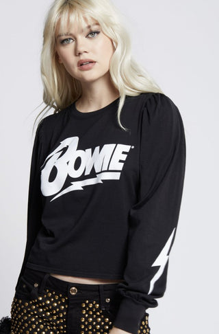 Bowie Bolt Puff Long Sleeve Band Tee *Online Only* - Premium Shirts & Tops at Lonnys NY - Just $68! Shop Womens clothing now 
