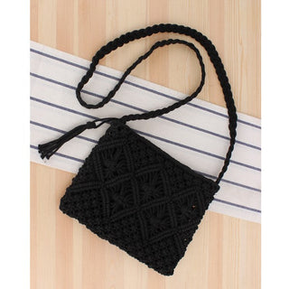 Giana Macrame Crossbody Bag *Online Only* - Premium Bags at Lonnys NY - Just $37.50! Shop Womens clothing now 