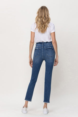 Flying Monkey STRETCH HIGH RISE SLIM STRAIGHT ANKLE *Online Only* - Premium Jeans from VERVET by Flying Monkey - Just $82! Shop now 