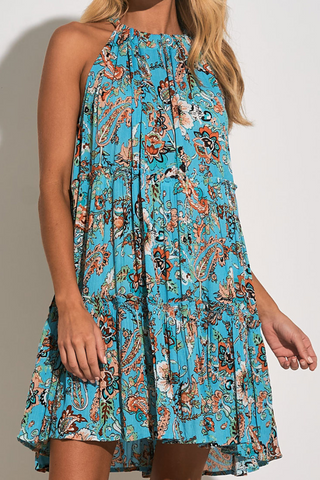 Elan Floral Halter Dress - Premium dresses from Elan - Just $89! Shop now 