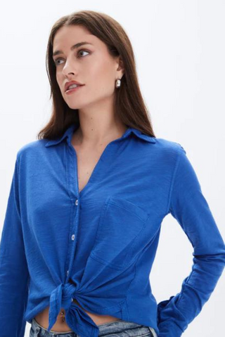 CHRLDR Amrat Jersey Blouse - Premium Shirts & Tops at Lonnys NY - Just $134! Shop Womens clothing now 