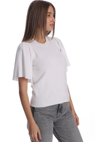 Minnie Rose Viscose Blend Flared Top - Premium Shirts & Tops at Lonnys NY - Just $225! Shop Womens clothing now 