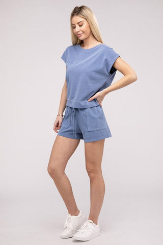 Matching Top and Shorts Set  *Online Only* - Premium  at Lonnys NY - Just $52! Shop Womens clothing now 