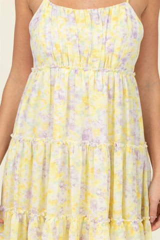 Flirty Floral Tie-Strap Midi Dress *Online Only* - Premium dresses at Lonnys NY - Just $60! Shop Womens clothing now 