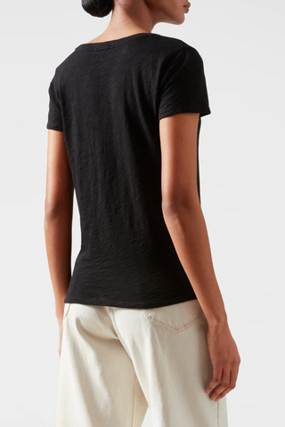 ATM Slub Jersey Schoolboy V-Neck T-Shirt - Premium Shirts & Tops at Lonnys NY - Just $85! Shop Womens clothing now 