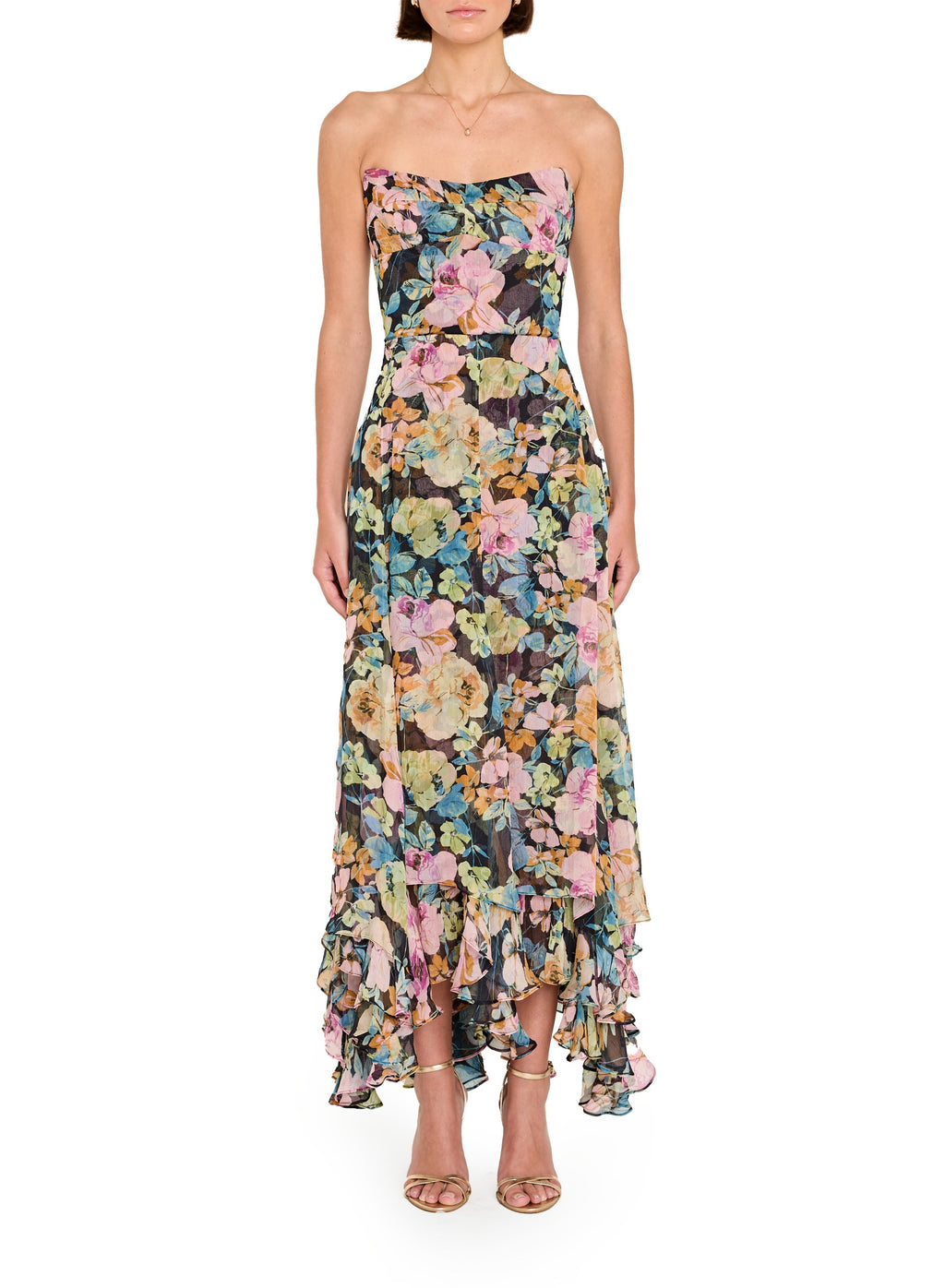 dominique midi dress amanda uprichard Amanda Uprichard Monterey Dress in Lisbon Floral