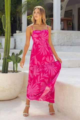 Caballero Marigold Shadow Roses Dress - Premium dresses from Caballero - Just $288! Shop now 