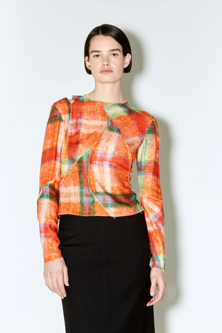 Facon Jacmin TESS MOHAIR PRINT TOP - Premium Shirts & Tops from Facon Jacmin - Just $365! Shop now 