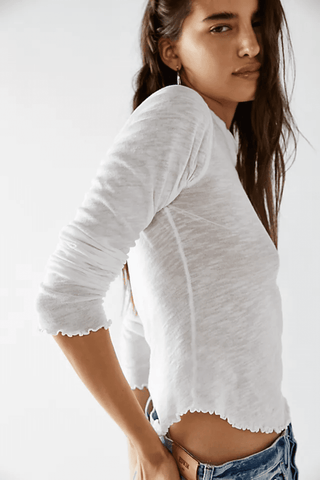 Free People Be my Baby Long Sleeve Top - Premium Shirts & Tops at Lonnys NY - Just $38! Shop Womens clothing now 
