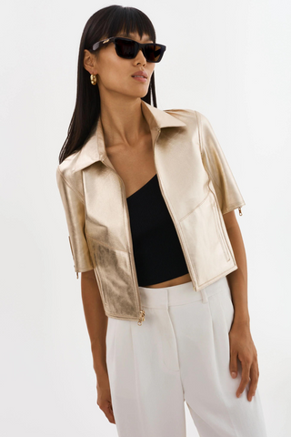 LA MARQUE Sevana| Reversible Leather Jacket - Premium Coats & Jackets at Lonnys NY - Just $495! Shop Womens clothing now 