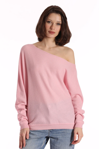 Minnie Rose Cotton CASHMERE OFF THE SHOULDER TOP - Premium  at Lonnys NY - Just $145! Shop Womens clothing now 