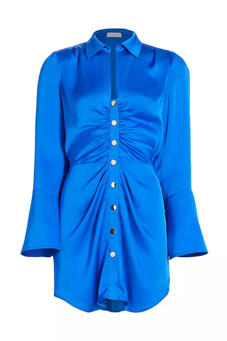 Ramy Brook Katelyn Long Sleeve Satin Shirt Dress - Premium dresses from RAMY BROOK - Just $545! Shop now 