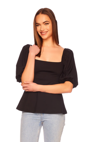 Susana Monaco Puff Sleeve Top - Premium tops at Lonnys NY - Just $168! Shop Womens clothing now 