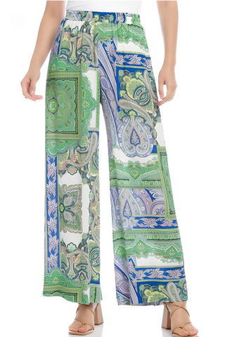 Madison Paisley Wide Leg Pants - Premium pants from MADISON - Just $160! Shop now 