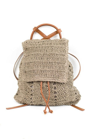 Woven Straw Backpack  *Online Only* - Premium Bags from Aili's Corner - Just $55! Shop now 