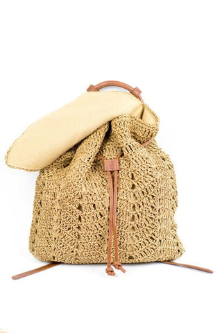 Woven Straw Backpack  *Online Only* - Premium Bags from Aili's Corner - Just $55! Shop now 