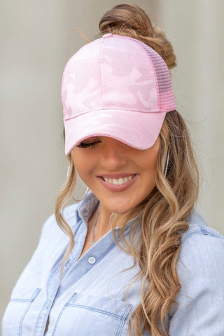Messy Bun Cap *Online Only* - Premium  at Lonnys NY - Just $30! Shop Womens clothing now 