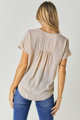 V-Neck Dolman Sleeve Solid Basic Top *Online Only* - Premium  at Lonnys NY - Just $45! Shop Womens clothing now 