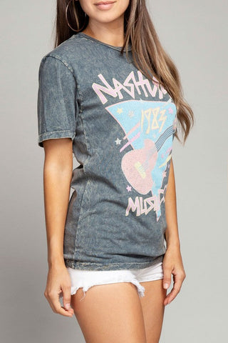Nashville Music City Graphic Top *Online Only* - Premium  at Lonnys NY - Just $45! Shop Womens clothing now 
