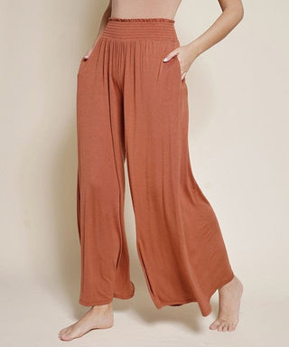 SMOCK ELASTIC WAIST MAXI PALAZZO  *Online Only* - Premium  at Lonnys NY - Just $91! Shop Womens clothing now 