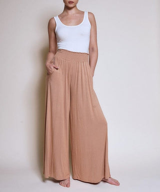 SMOCK ELASTIC WAIST MAXI PALAZZO  *Online Only* - Premium  at Lonnys NY - Just $91! Shop Womens clothing now 