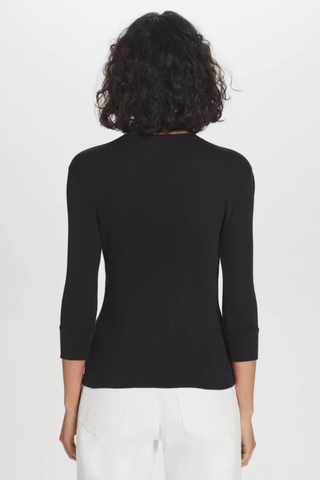 Goldie VARIEGATED RIB HENLEY - Premium  at Lonnys NY - Just $150! Shop Womens clothing now 