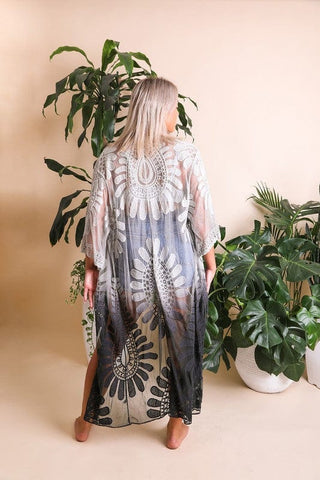 Ombre Bohemian Lace Kimono *Online Only* - Premium kimonos from Leto Accessories - Just $63.75! Shop now 
