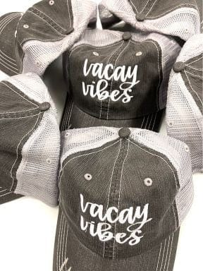 Vacay Vibes Embroidered Trucker *Onlinde Only* - Premium  at Lonnys NY - Just $42.90! Shop Womens clothing now 
