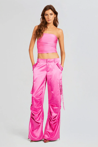 Seroya LAI SATIN CARGO PANT - Premium cargo pants at Lonnys NY - Just $295! Shop Womens clothing now 