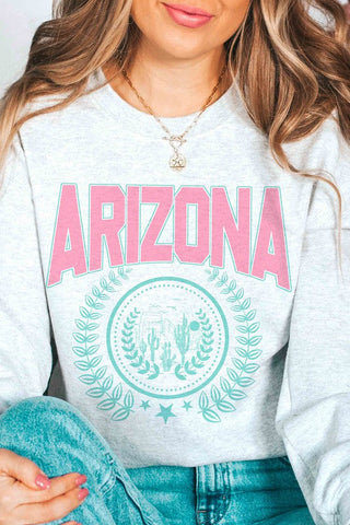ARIZONA STATE WREATH Graphic Sweatshirt *Online Only* - Premium  at Lonnys NY - Just $66.63! Shop Womens clothing now 