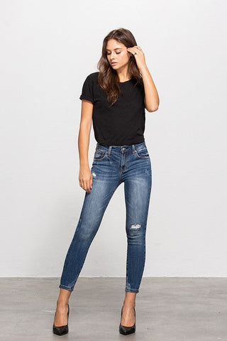 MID-RISE ANKLE SKINNY JEANS - Premium  from Insane Gene - Just $75! Shop now 
