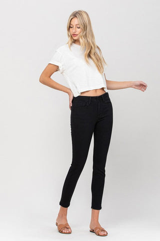 Flying Monkey Mid Rise Ankle Skinny *Online Only* - Premium  at Lonnys NY - Just $78.36! Shop Womens clothing now 